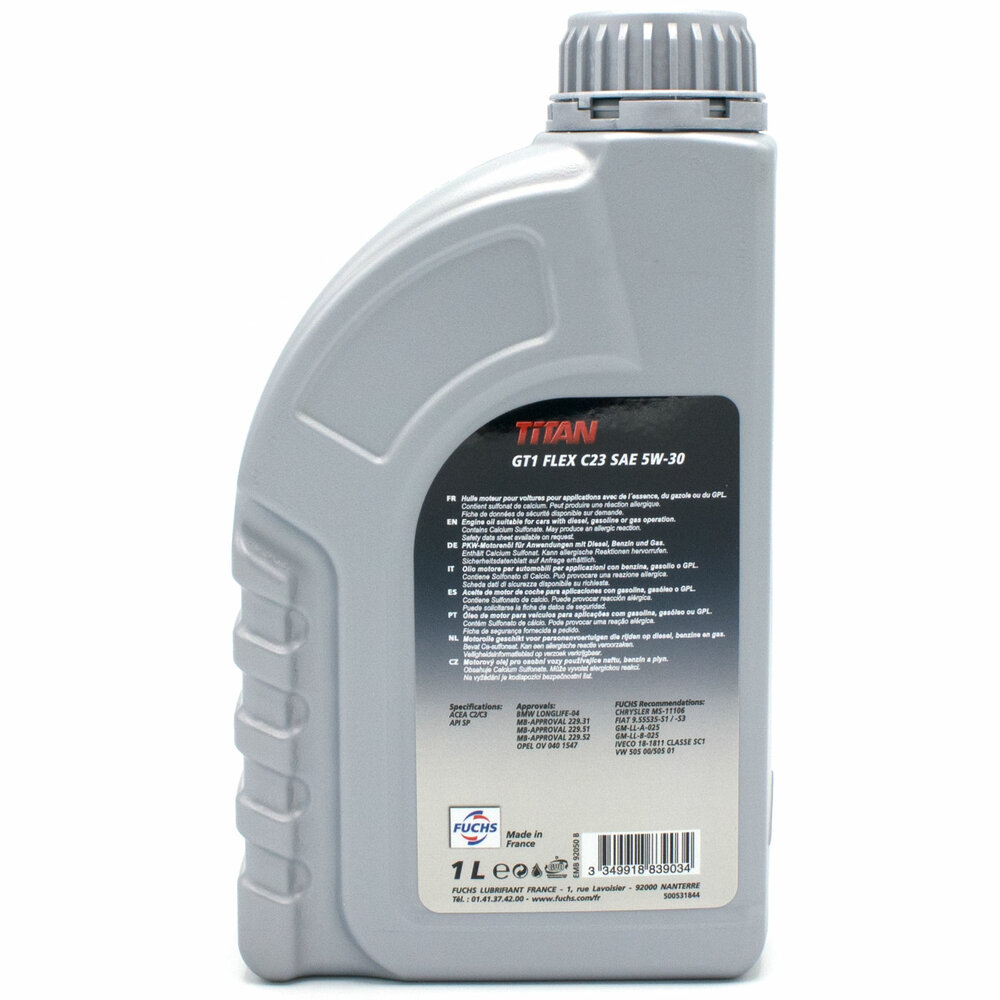 Fuchs Titan GT1 Flex C23 SAE 5W30 1 Liter 601883903 (2)