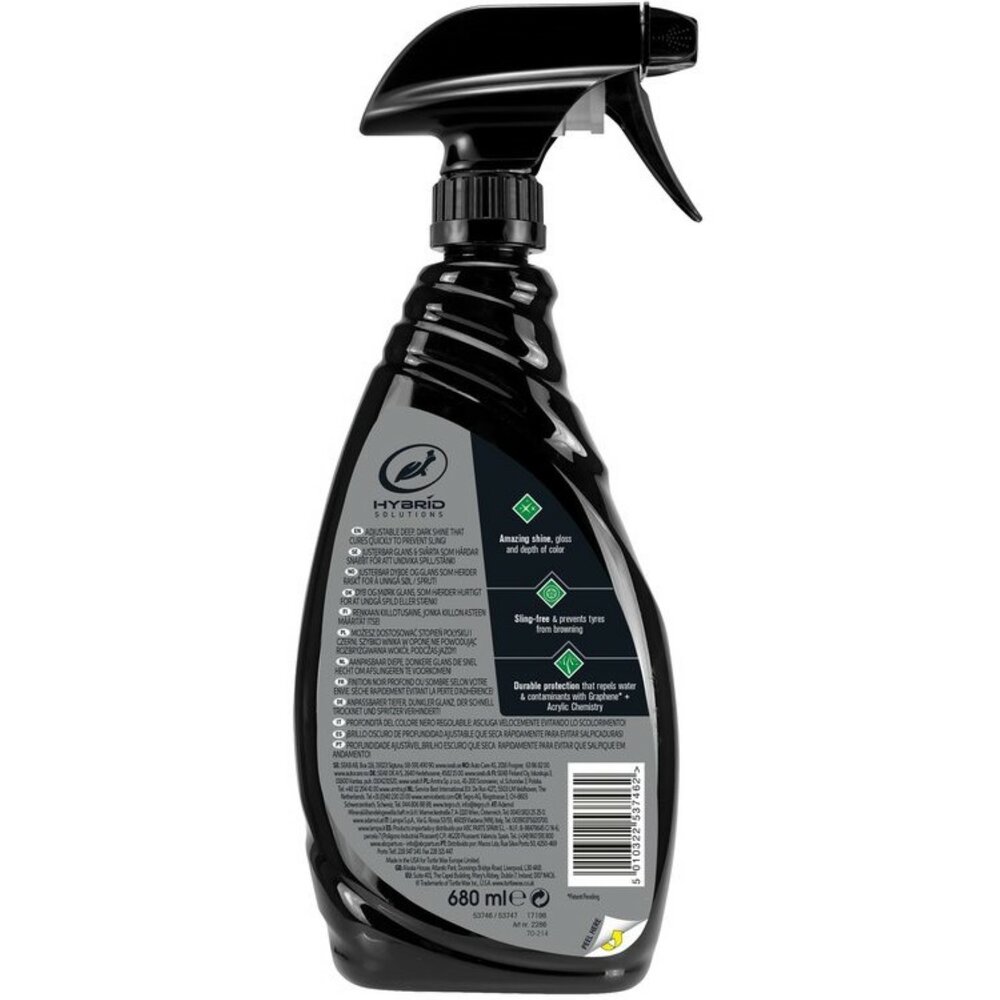 Turtle Wax Graphene Acrylic Tyre Shine 680ml Hybrid Solutions 53747 (2)