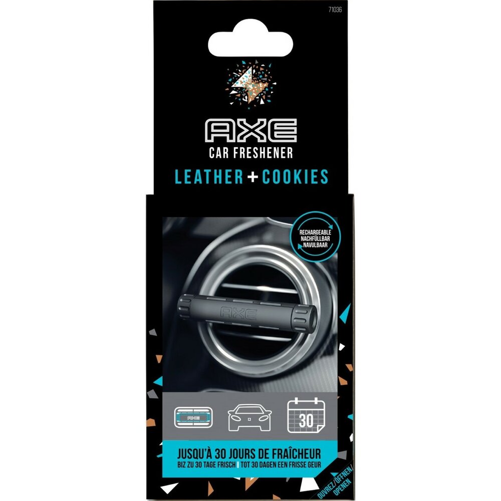 AXE Luchtverfrisser Leather + Cookies Aluminium Houder + 2 Sticks 71036