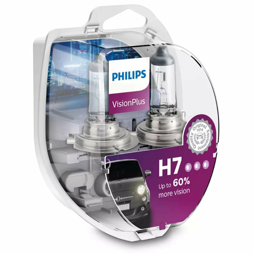 Philips H7 VisionPlus 12972VPS2 Autolampen