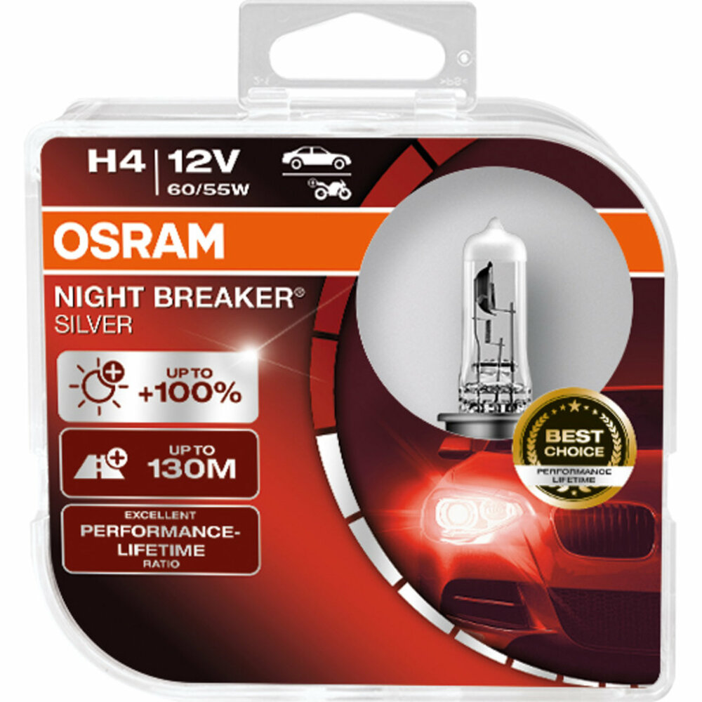 Osram H4 Night Breaker Silver +100% 64193NBS Autolampen