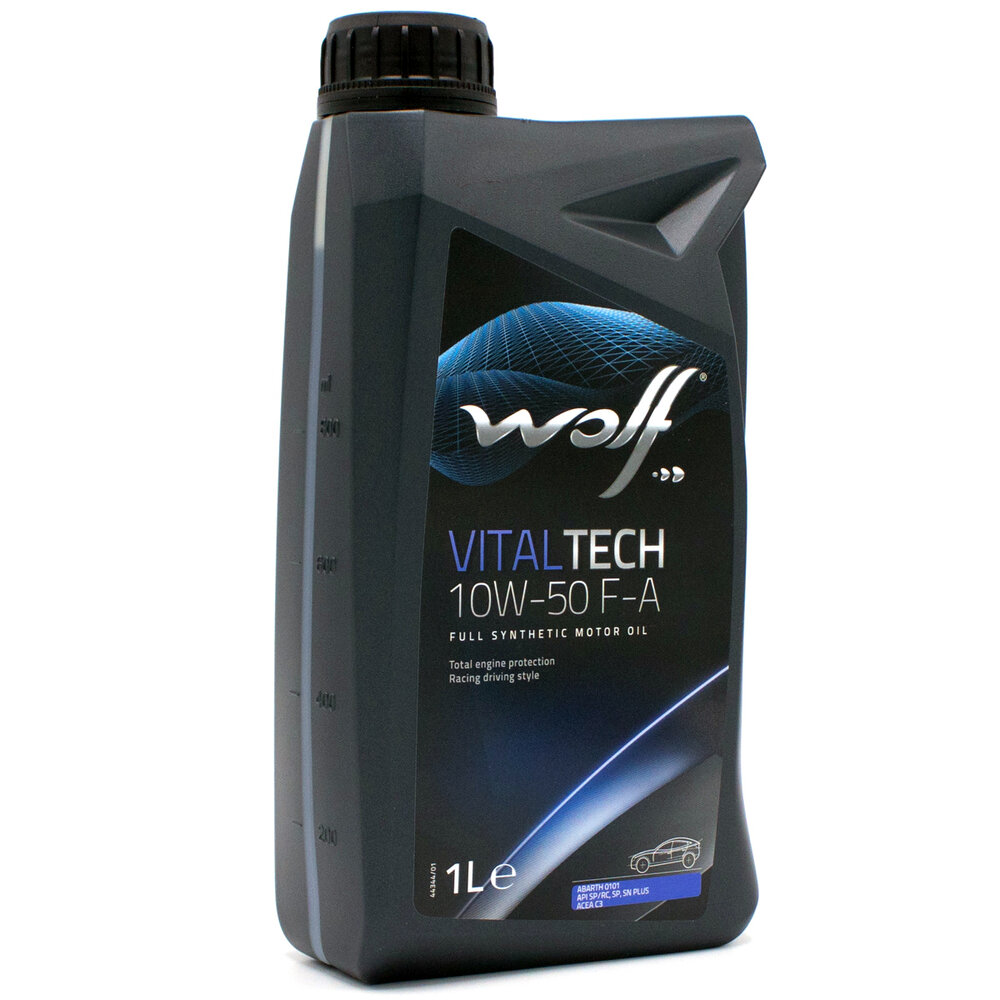 Wolf Vitaltech 10W50 F-A Fiat Abarth 0101 Motorolie 1 Liter 1050218 (2)