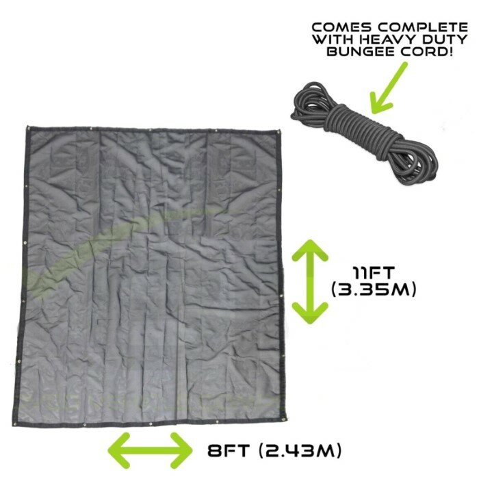 Afdeknet Gaaskleed Laadbak Aanhanger Fijnmazig 335x243cm X8R0254 (2)