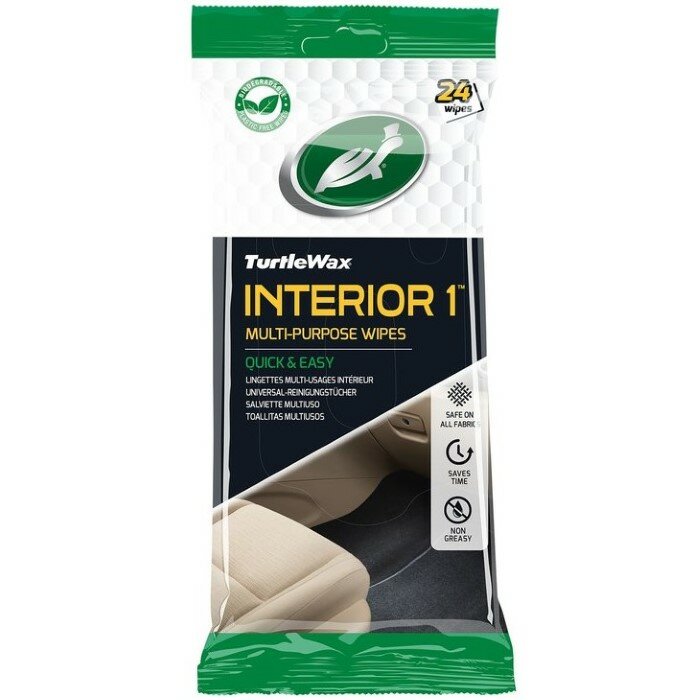 Turtle Wax Interior 1 Multi-Purpose Wipes 24 stuks 54094