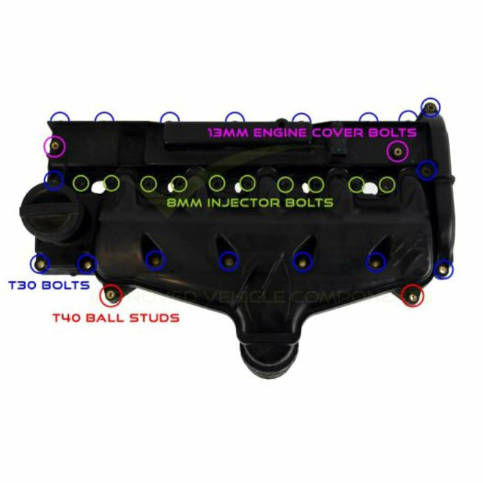 Volvo D5 2.4L Diesel Wervelkleppen Swirl Flaps Verwijder Kit X8R0271 (5)