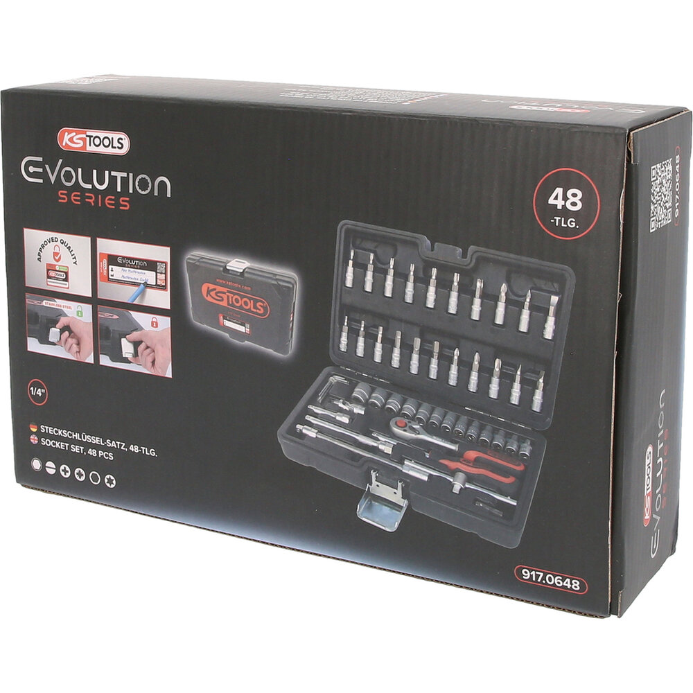 KS Tools Doppenset 1-4 Evolution 48-delig 917.0648 (9)
