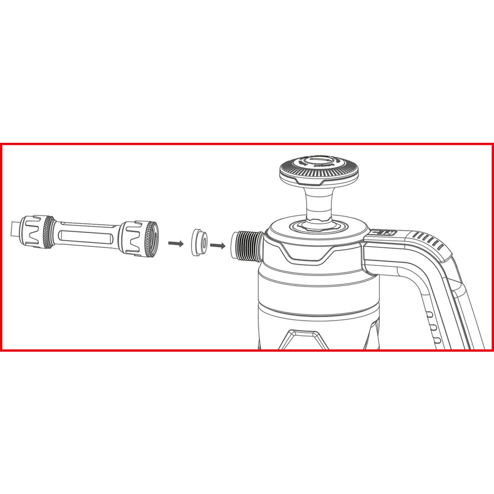 KS Tools Handfoamer Drukpomp Schuim Spuit 1,5 Liter 150.8271 (10)