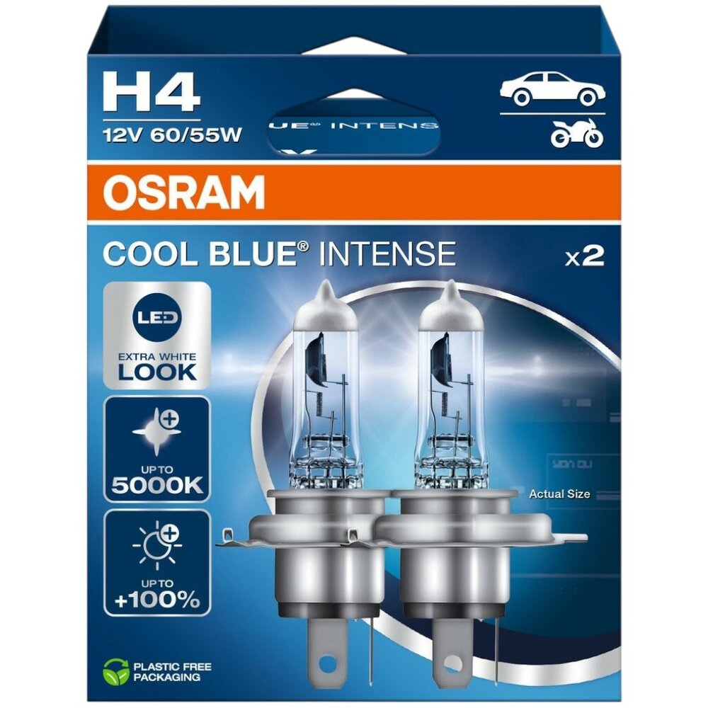 Osram H4 Cool Blue Intense +100% NextGen 64193CBN Autolampen