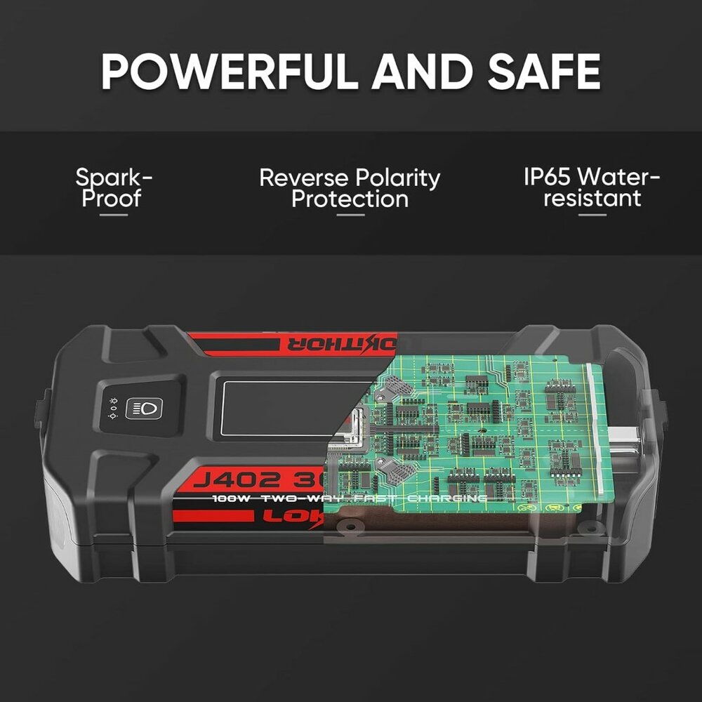 Lokithor J402 12V 3000A Lithium Jumpstarter (8)