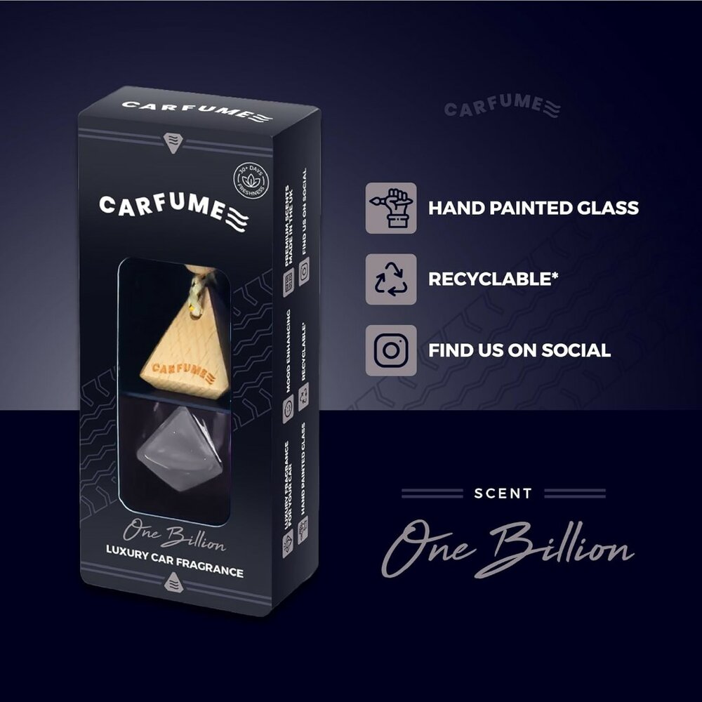 Carfume Black Premium One Billion Mannen Autogeurtje CFFBOM (3)