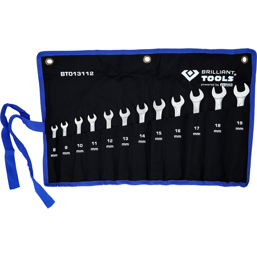 Brilliant Tools Ringratel-Steeksleutelset 8-19mm 12-delig BT013112 (5)