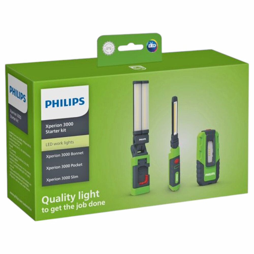 Philips Xperion 3000 Starter Kit LED Werklampenset X30BOPOSLCM