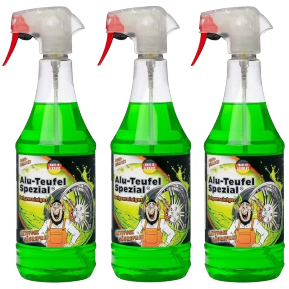Alu-Duivel Speciaal Velgenreiniger Groen Voordeelpakket 3x1000ml