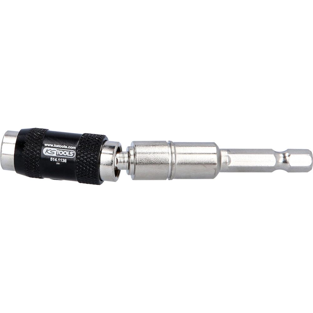 KS Tools 1/4&quot; Magnetische Snelwissel-Bithouder Zwenkbaar 514.1136