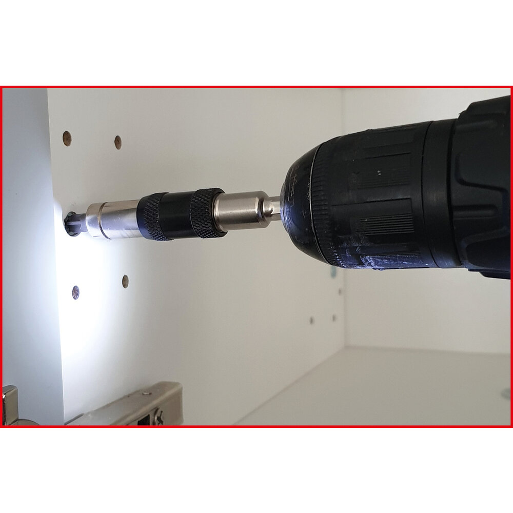 KS Tools 1/4&quot; Magnetische Snelwissel-Bithouder Zwenkbaar 514.1136 (8)