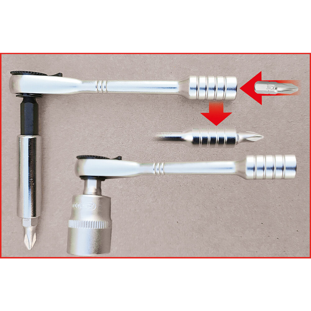 KS Tools 1/4&quot; Ratel Bit-set 24-delig 911.2010 (5)