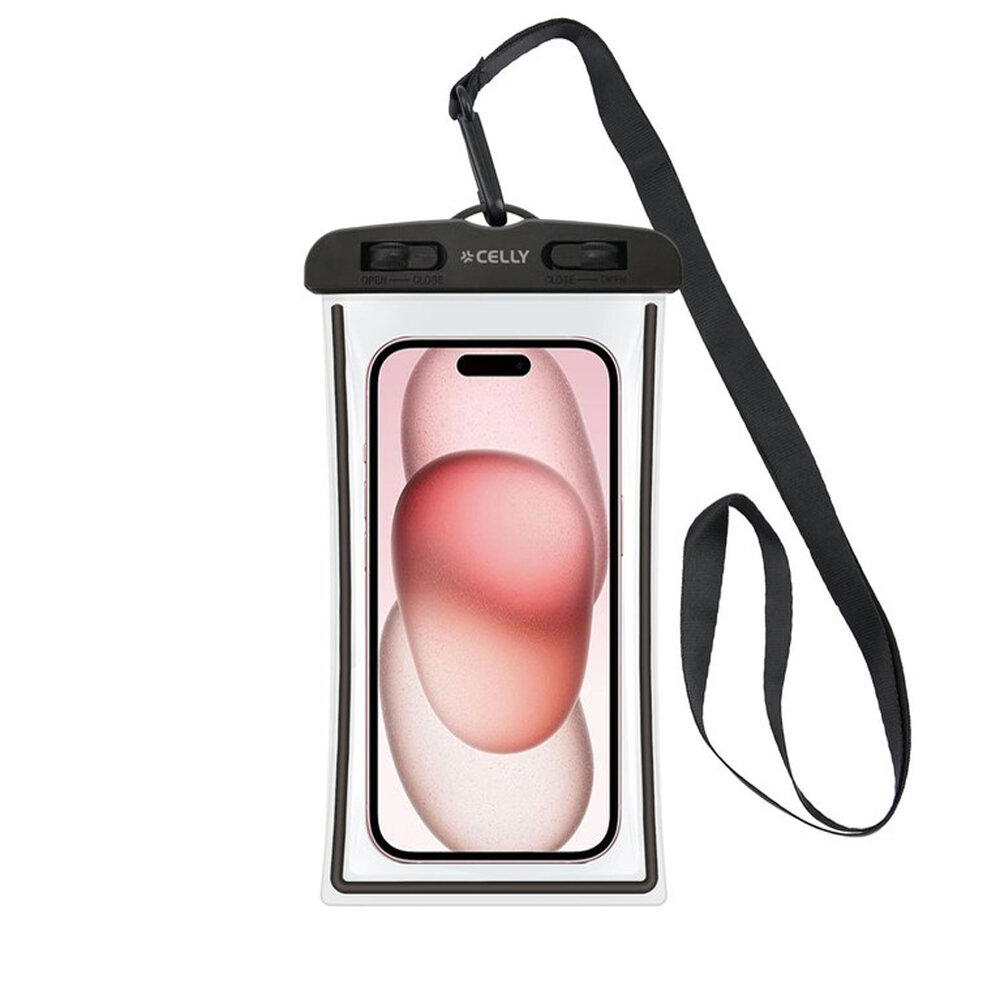 Celly Splashbag Black &ndash; Waterdichte Telefoonhoes SPLASHBAG24BK