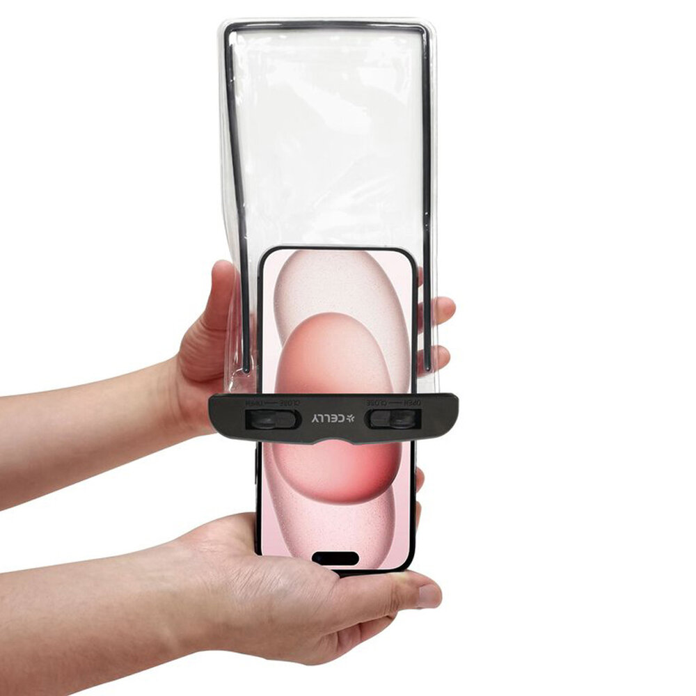 Celly Splashbag Black &ndash; Waterdichte Telefoonhoes SPLASHBAG24BK (4)
