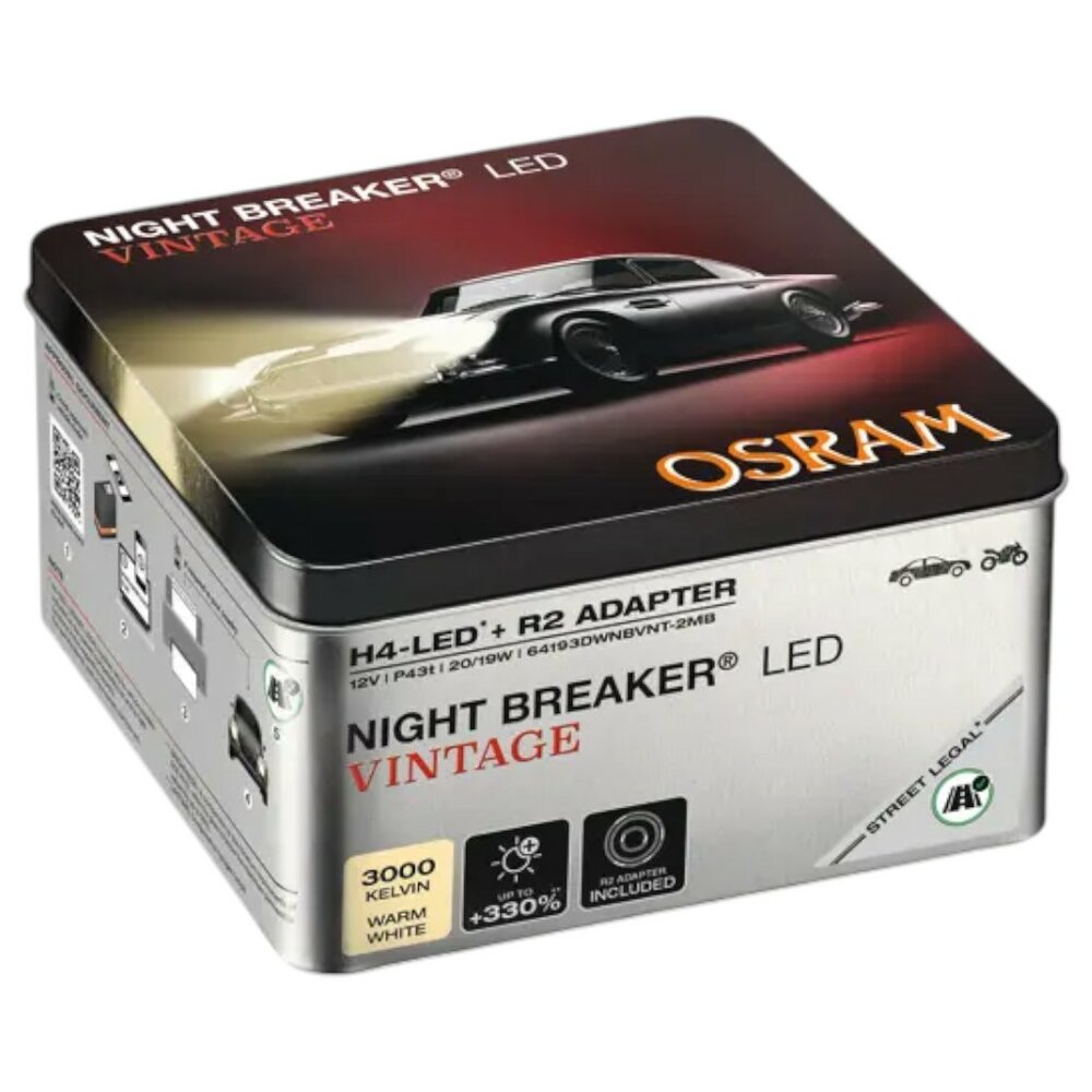 Osram H4 Night Breaker LED Vintage 64193DWNBVNT-2MB Lampen (12)