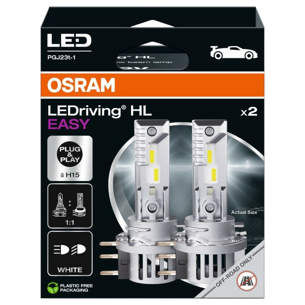 Osram H15 LEDriving HL EASY 6500K - Auto LED lampen 64176DWESY-2HB (4)