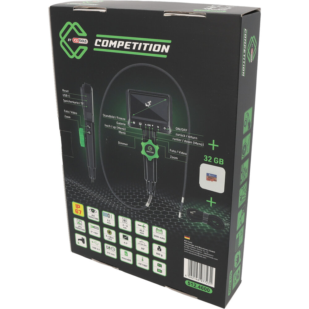Competition Inspectiecamera HD-videoscoopset &Oslash;6,0mm 512.4600 (13)