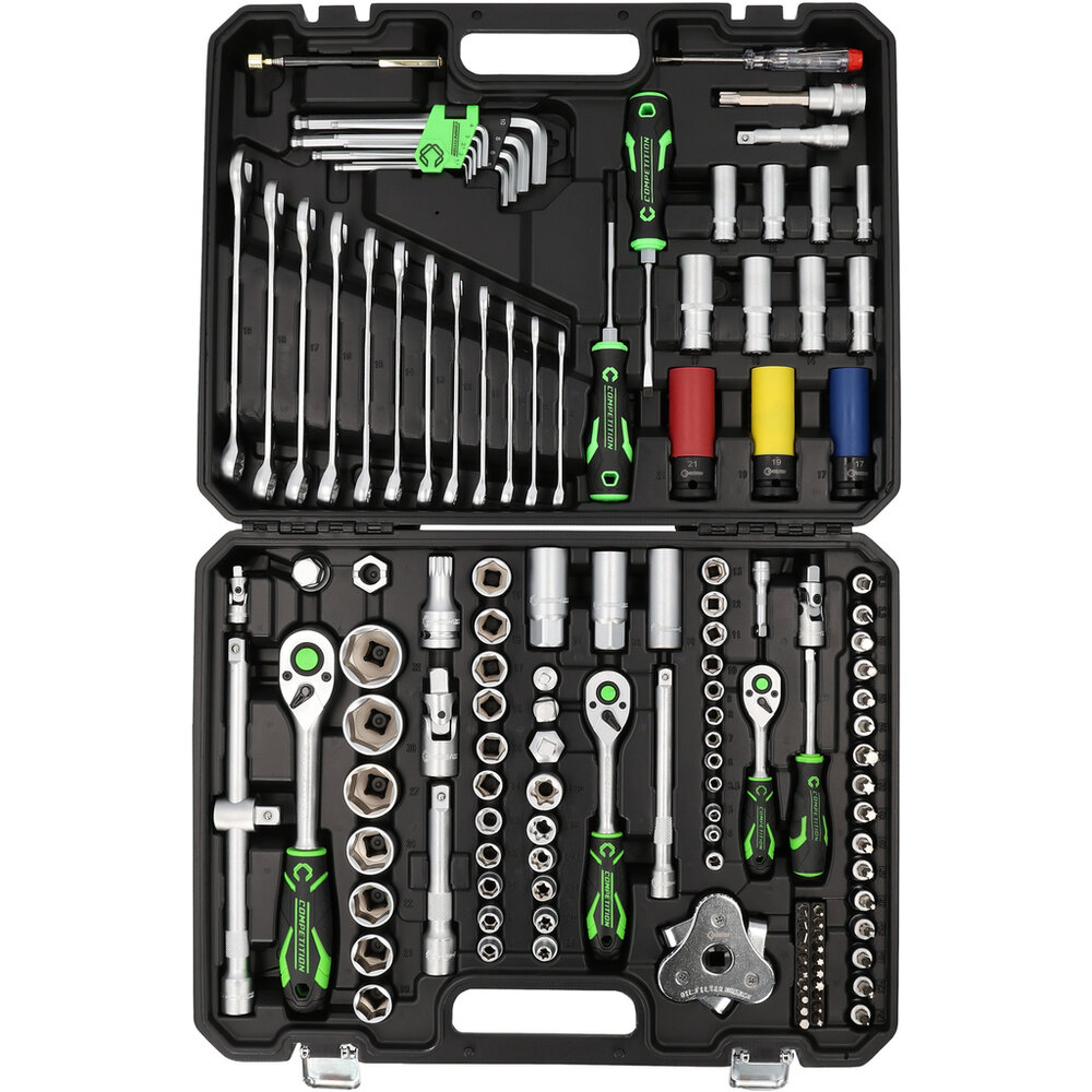 Competition 1/4&quot; + 3/8&quot; + 1/2&quot; Dopsleutelset 132-delig 512.0132 (3)