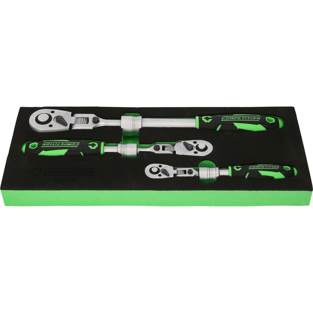 Competition Telescoop-ratel Set 1/4&quot;+3/8&quot;+1/2&quot; 3-delig 512.0103 (10)