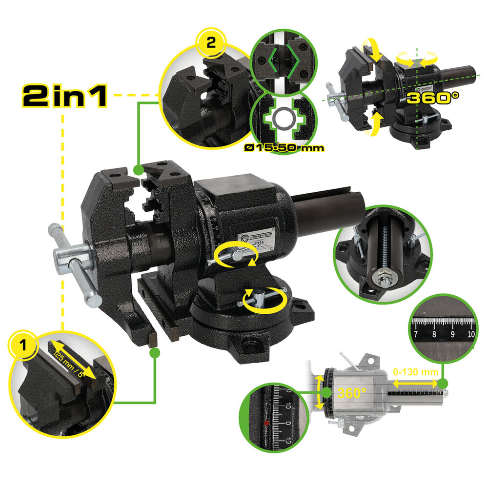 Competition Bankschroef 2-in-1 Multifunctioneel 512.5060 (2)