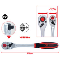 KS Tools Monster 1/4&quot; + 1/2&quot; Omschakelbare Ratel Set 935.0002 (3)