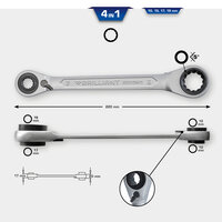 Brilliant Tools 4-in-1 Ringratelsleutel 10x13 17x19 BT013901 (3)