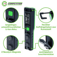 Competition LED-werklamp Dimbaar 1200 Lumen met Dockingstation 512.4510 (12)