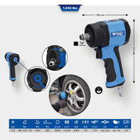 Brilliant Tools 1/2&quot; Mini Krachtige Slagmoersleutel 1240Nm BT160400 (2)