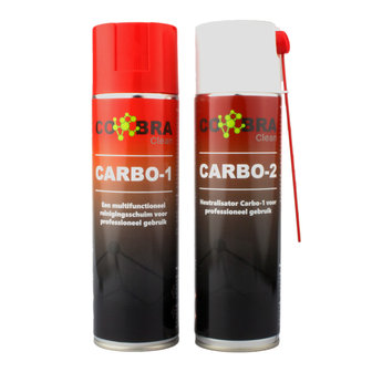 COBRA Carbo-1 & Carbo-2 Reinigingsschuim & Neutralisator Kit CBS-455 CBS-456