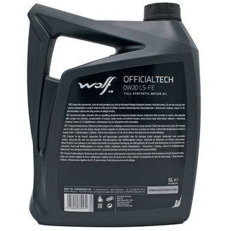 Wolf Officialtech 0W20 LS-FE 5 Liter 8339479 (2)
