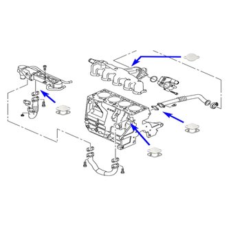 VAG 1.2 1.6 2.0 TDI CR Diesel EGR Verwijder Kit - Afdichtingsplaten VQP0102 (2)