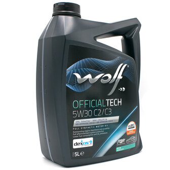 Wolf Officialtech 5W30 C2 C3 Motorolie 5 Liter 8332579 (2)