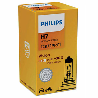 Philips H7 Vision 55W 12V 12972PRC1 Autolamp