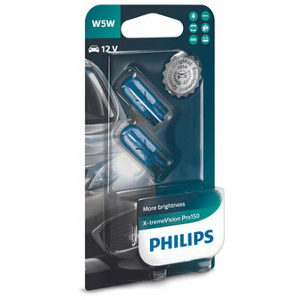 Philips W5W T10 X-treme Vision Pro150 12961XVPB2 Autolampen