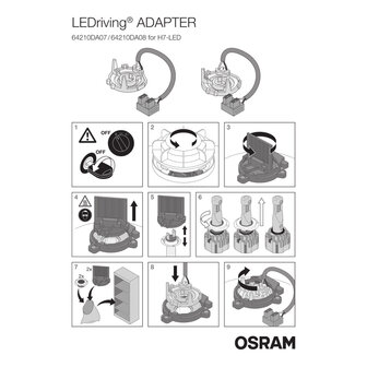 OSRAM Adapter voor Night Breaker H7-LED 64210DA03-1 Bouwvorm
