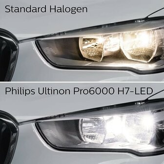 Philips H7-LED Ultinon Pro6000 HL 11972U6000X2 Autolampen (5)