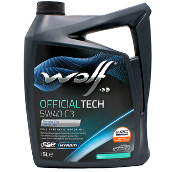 Wolf Officialtech 5W40 C3 5 Liter 8333477
