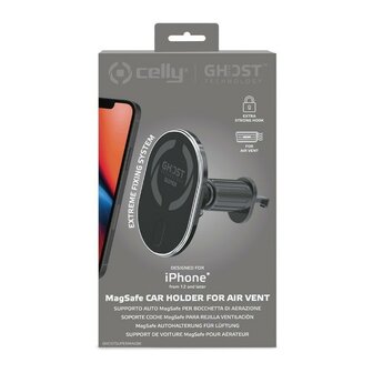 Celly iPhone MagSafe Magnetische Auto Telefoonhouder Ghost GHOSTSUPERMAGBK (5)