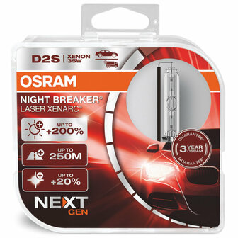 Osram D2S Night Breaker Laser Xenarc NextGen Xenonlampen 66240XNN-HCB
