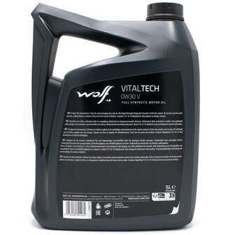 Wolf Vitaltech 0W30 V Motorolie 5 Liter 8324260 (3)