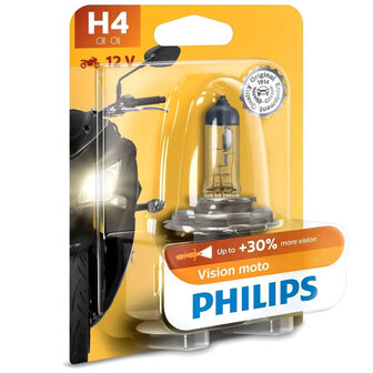 Philips H4 MotoVision 60/55W 12V 12342PRBW Motorkoplamp