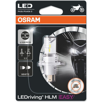 Osram H4 H19 LEDriving HLM EASY 12V 18W 19W 6500K Motorkoplamp 64193DWESY-01B