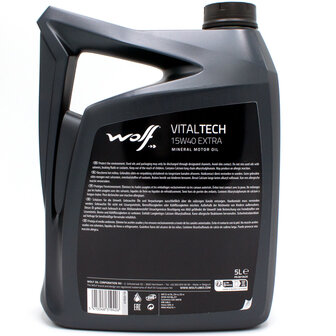 Wolf Vitaltech 15W40 Extra Motorolie 5 Liter 8319426 (3)