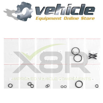 X8R0147 Mercedes ABC Ventielblok Solenoid O-ringen Reparatie Revisie Kit (8)