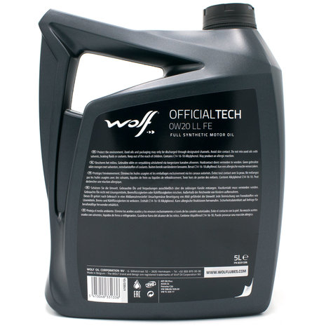 Wolf Officialtech 0W20 LL FE 5 Liter 8331336 (2)