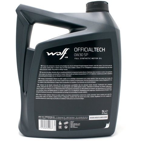 Wolf Officialtech 0W30 SP 5 Liter 1049043 (2)